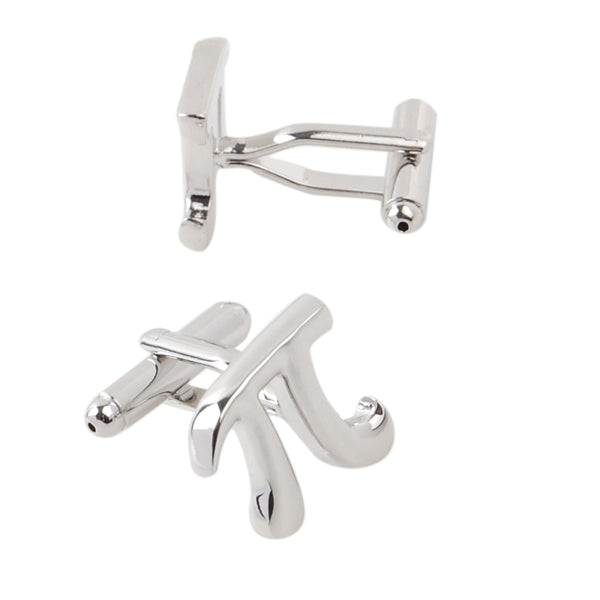 Stainless Steel Men Cuff Link Cufflinks - Letter π Shape