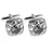 Crofta Zircon Rhinestone Stainless Steel Cuff Links Square Cufflinks - Purple