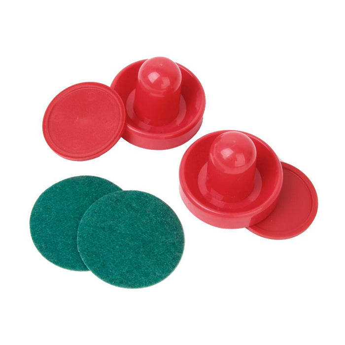 Crofta 2 Air Hockey Pushers+2 Pucks Table Hockey Handles