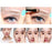 Crofta Womens Pro Beauty Skin Care Eyebrow Stencil Template Make up Shaping with 4 Styles Brow Makeup Tool Pack of 4PCS Clear