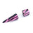 Crofta 18G Acrylic Fake Ear Plug Taper Stretcher w/ 2G Look - Violet