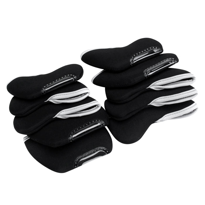 Crofta 10pcs Nylon Golf Iron Club Putter Head Cover Case Headcovers