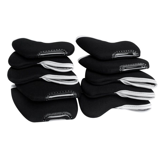 Crofta 10pcs Nylon Golf Iron Club Putter Head Cover Case Headcovers