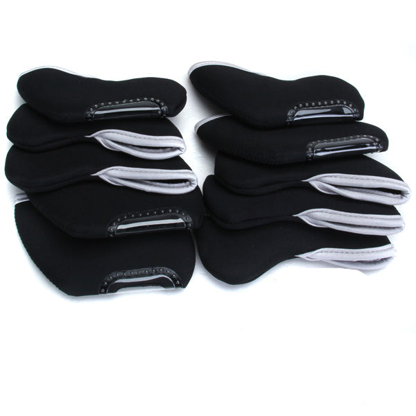 Crofta 10pcs Nylon Golf Iron Club Putter Head Cover Case Headcovers