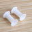 Crofta 2 PCS 6 Gauge 4mm Silicone Tunnel Ear Plug Expander Stretcher (White)