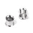 Crofta 2 PCS 00 Gauge 10mm Stainless Steel Tunnel Ear Plug Expander Stretcher