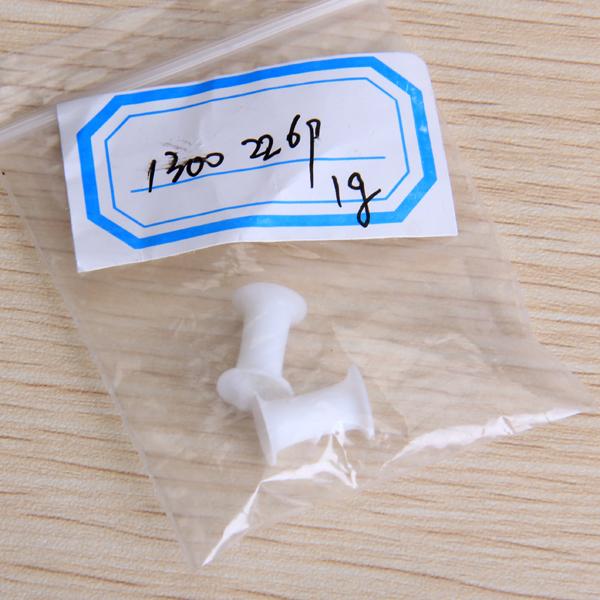 Crofta 2 PCS 4 Gauge 5mm Silicone Tunnel Ear Plug Expander Stretcher (White)