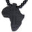 Crofta Wooden Africa Pendant Necklace