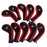 Crofta 10 Golf Clubs Iron Set Headcovers Head Cover Red/Black