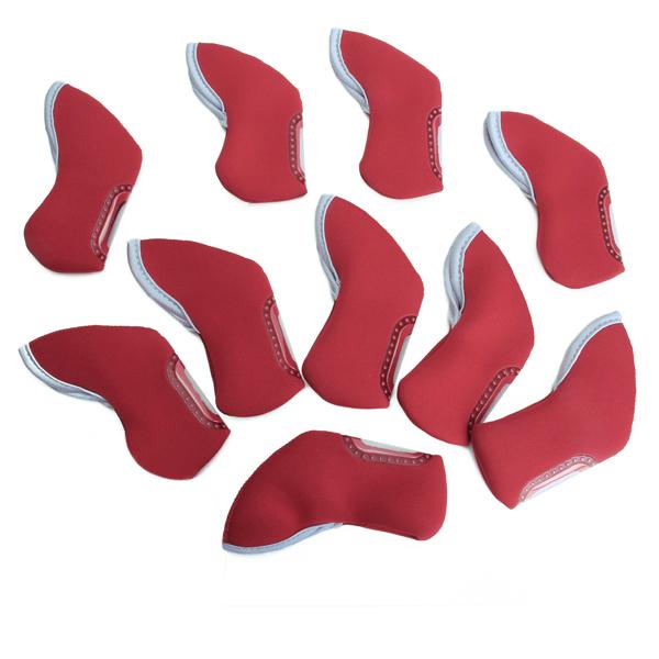 Crofta 10 pcs Golf Iron Head Nylon Cover Case - Red