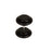 Crofta 18G Ear Studs Plug Artificial Ear Plug Ear Taper Ear Stretcher Fashion Jewelry Pack of 2PCS Black