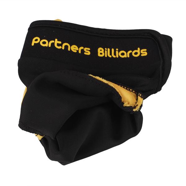 1 Piece Yellow Black 3 Finger Billiard Glove