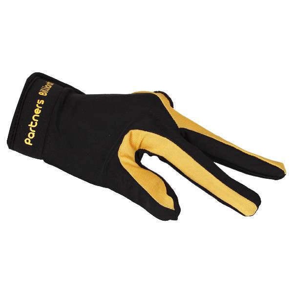 1 Piece Yellow Black 3 Finger Billiard Glove