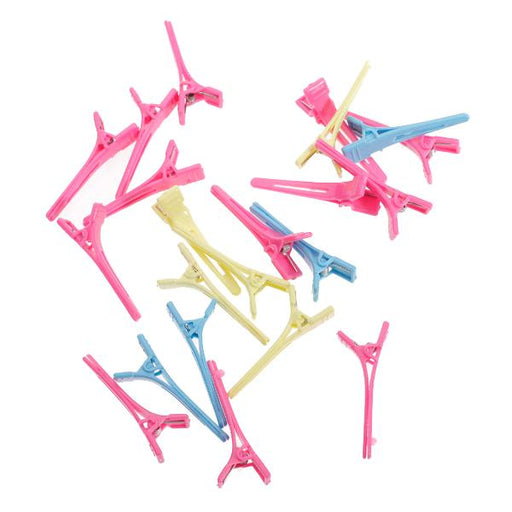 Crofta Women Mini Hairdressing Salon Hair Clips Sectioning Plastic Clip Clamps Hair Styling Trip Hair Beauty Tools Assorted Colors Pack of 100PCS