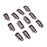 Crofta 12pcs 10 Teeth Steel Snap Clip for Hair Extension Weft Wigs 35mm- Black