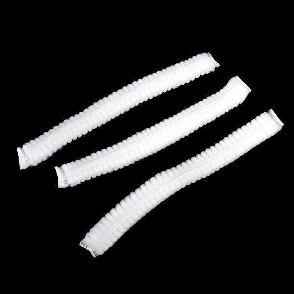 Crofta 100Pcs Disposable Impact Non-woven Bouffant Caps Bundle - White