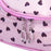 Crofta Pink Zipper Cosmetic Bag Toiletry Bag Make-up Bag Hand Case Bag with Hearts Patterns