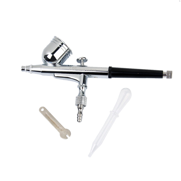 Crofta 0.3mm 7cc Cup Dual Act Gravity Feed Airbrush Kit