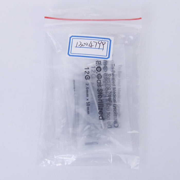 10PCs 316L  Steel Body Piercing Needle 12G