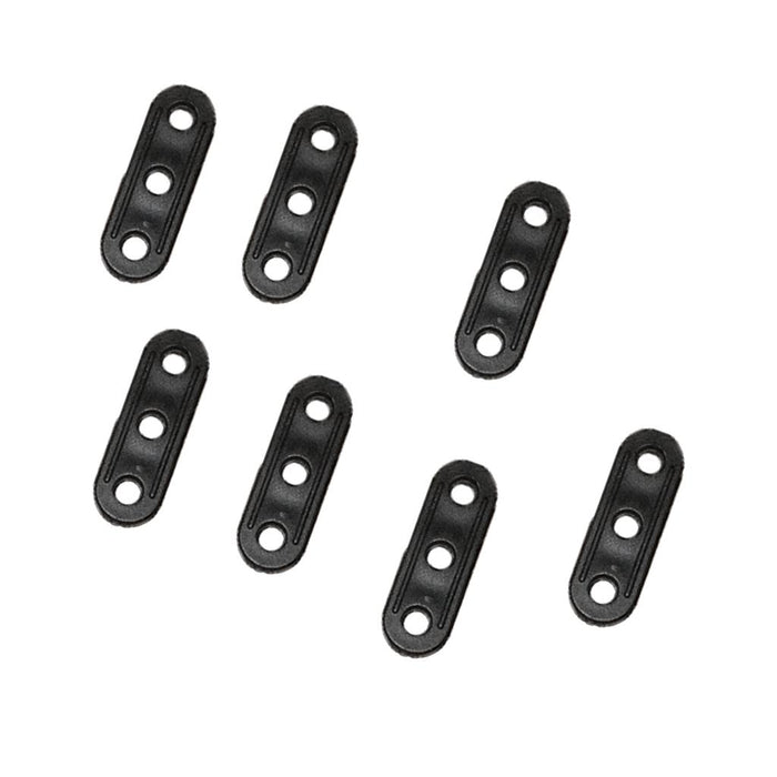 Crofta 10Pcs Plastic Tent Guyline Bent Runners - Black