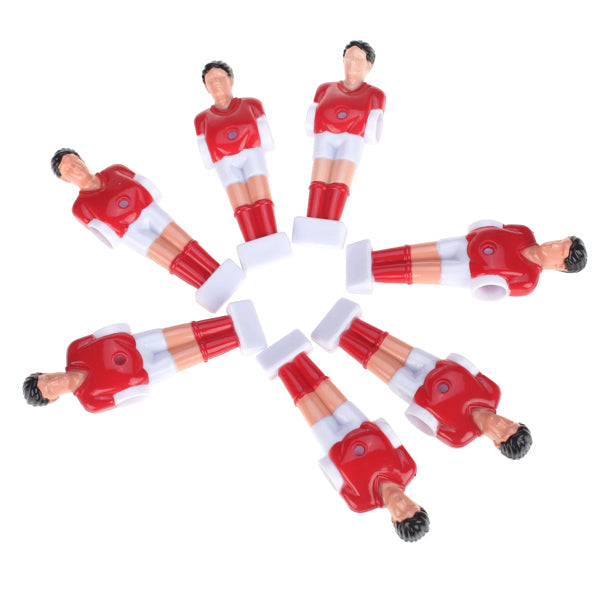 Crofta 11Pcs Foosball Man Table Guys Man Soccer Player Part - Red