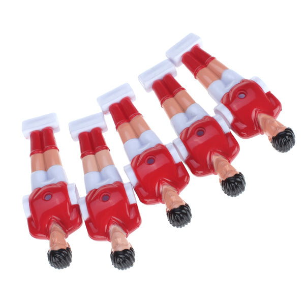 Crofta 11Pcs Foosball Man Table Guys Man Soccer Player Part - Red