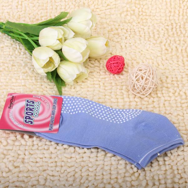 Crofta 2 Pairs Women Non Slip Massage Granule Yoga Socks - Blue