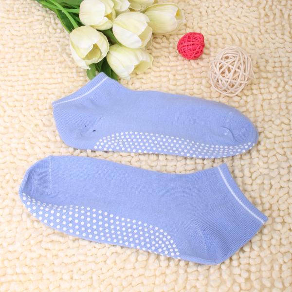 Crofta 2 Pairs Women Non Slip Massage Granule Yoga Socks - Blue