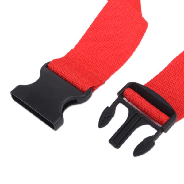 Crofta Long Luggage Packing Belt Suitcase Strap Safety Strap Red