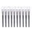 Crofta 10Pcs Facial Mask Brush Skin Care Beauty Makeup Tool 9887