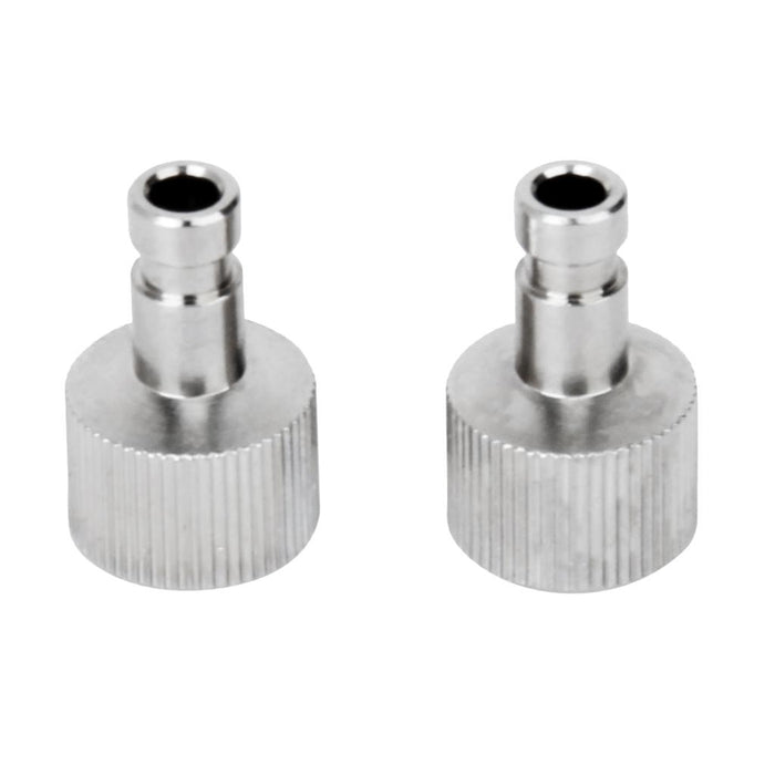 Crofta 2 Pcs Airbrush Quick Disconnect Coupler Hose Release Adapter 1/8" fittings