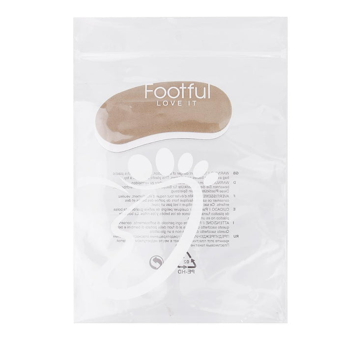 Crofta 1 Pair of Anti-slip Sponge Heel Girps Liners Pads for Heel Comfort---Brown