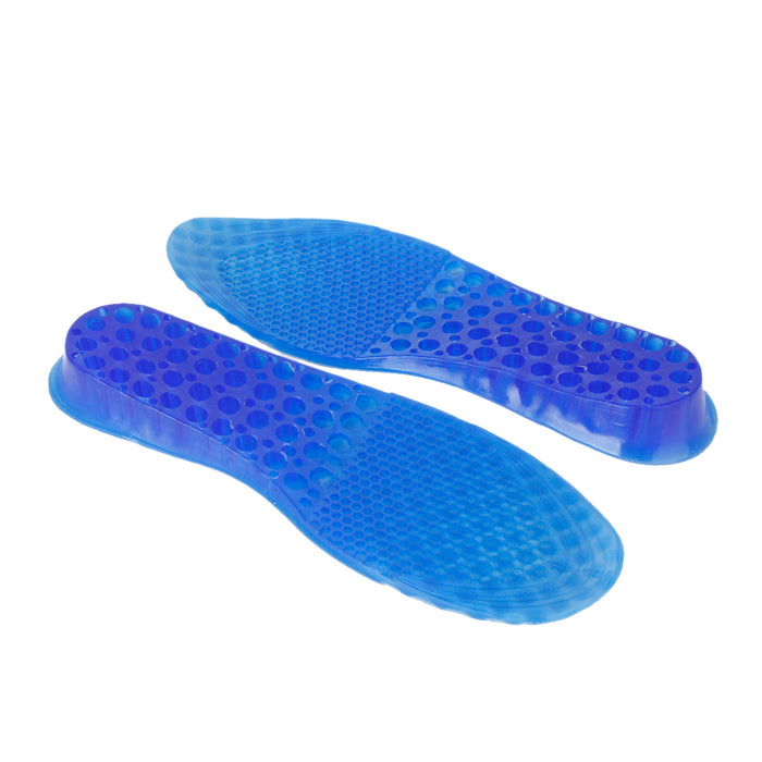 Crofta 1 Pair Men Blue Detachable 2-Layer Height Increase Full Insoles Shoe Pad 5CM