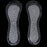 Crofta 1 Pair Transparent 3/4 Length Gel Insoles Cushions for Women Shoes Fatigue Relief