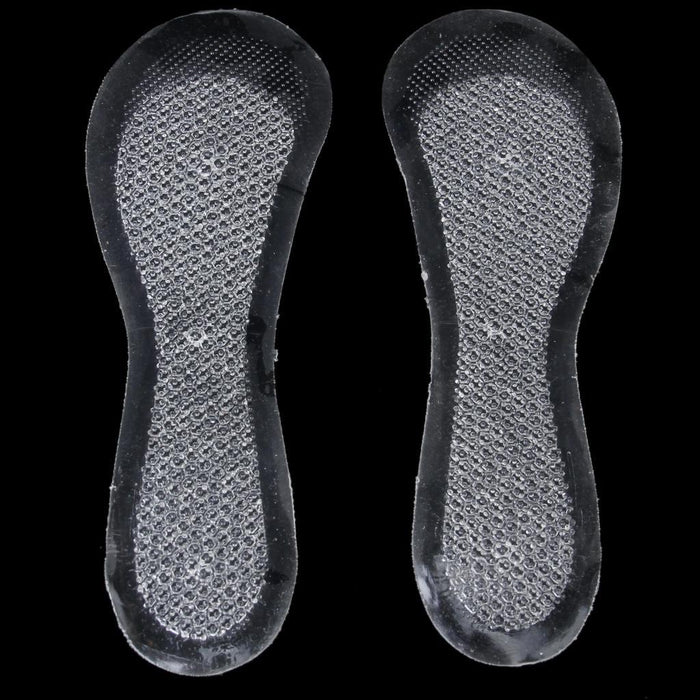 Crofta 1 Pair Transparent 3/4 Length Gel Insoles Cushions for Women Shoes Fatigue Relief