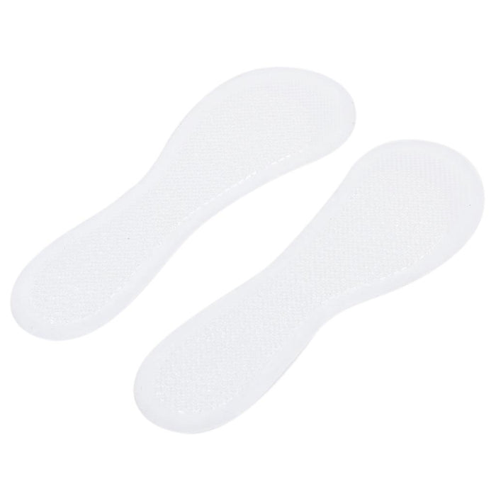 Crofta 1 Pair Transparent 3/4 Length Gel Insoles Cushions for Women Shoes Fatigue Relief