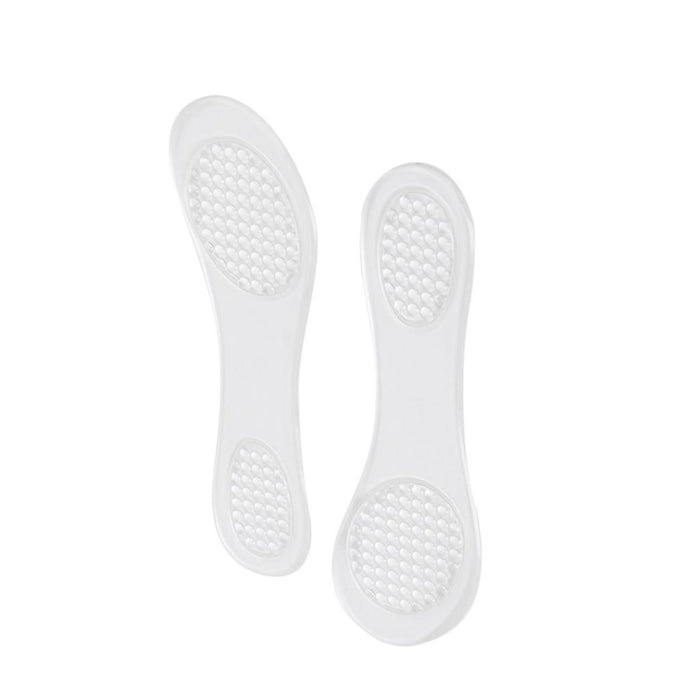 Crofta 1 Pair Footful Silicone Gel Arch Support Massage Insoles for High-Heel Shoes Sandals