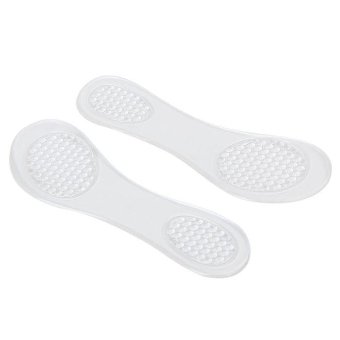 Crofta 1 Pair Footful Silicone Gel Arch Support Massage Insoles for High-Heel Shoes Sandals