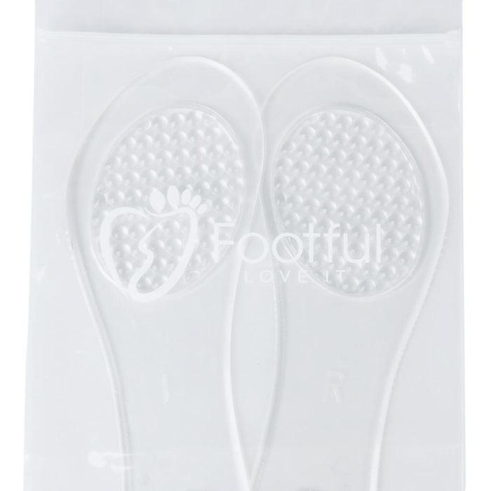 Crofta 1 Pair Footful Silicone Gel Arch Support Massage Insoles for High-Heel Shoes Sandals