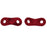 Crofta 10pc 5mm Alloy Lock Rope Tensioners Guyline Bent Runners Camping Red