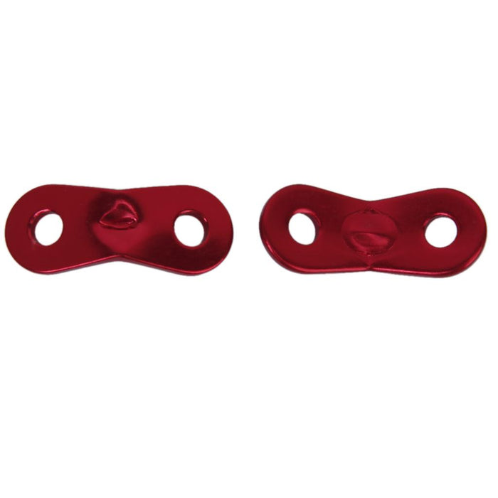 Crofta 10pc 5mm Alloy Lock Rope Tensioners Guyline Bent Runners Camping Red