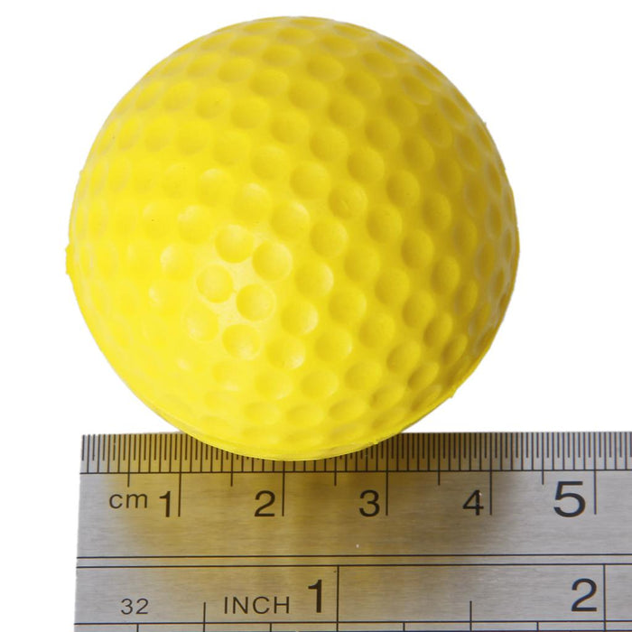 Crofta 10pcs PU Golf Ball Golf Training Soft Foam Balls Practice Ball - Yellow