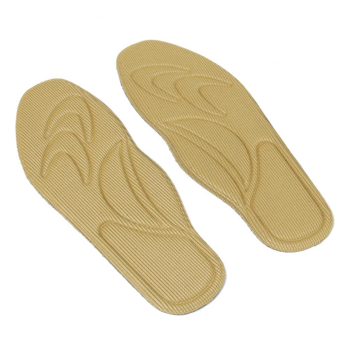 1 Pair Unisex Adjustable Foot Massaging Sport Insoles Insert Pad for Flatfoot