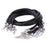 Crofta 10Pc 3mm Adjustable Leather Rope Cord Lobster Clasp Chain Necklace Bracelet Strand DIY 47.5cm