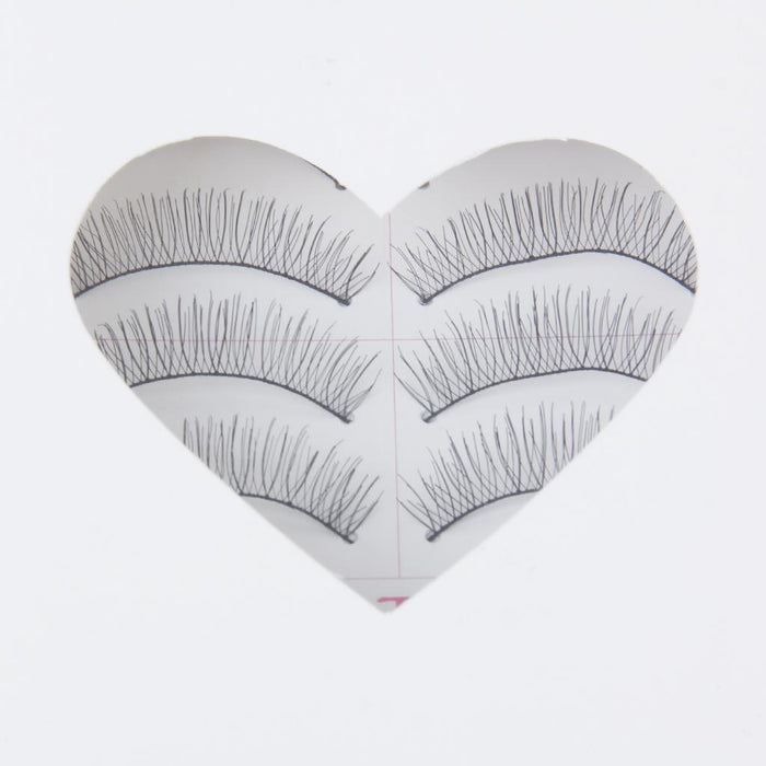 Crofta 10 Pairs Black Sparse False Eyelashes Eye Lashes Extension Make up