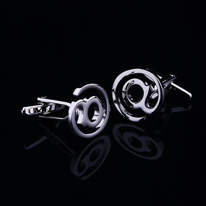 Crofta 1 Pair Men's Novelty @ at Internet Email Symbol Cufflinks Cuff Links