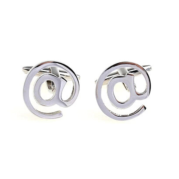 Crofta 1 Pair Men's Novelty @ at Internet Email Symbol Cufflinks Cuff Links