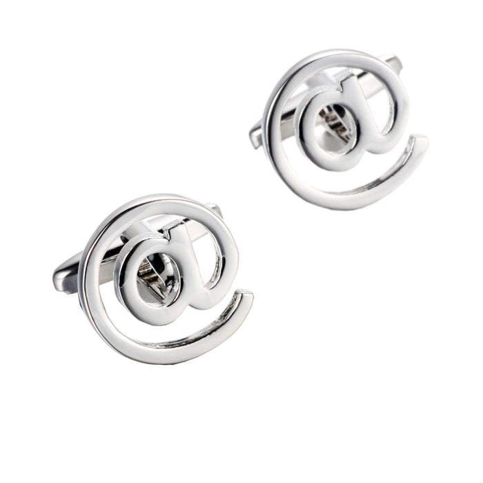 Crofta 1 Pair Men's Novelty @ at Internet Email Symbol Cufflinks Cuff Links