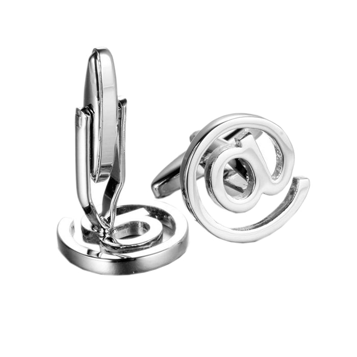 Crofta 1 Pair Men's Novelty @ at Internet Email Symbol Cufflinks Cuff Links