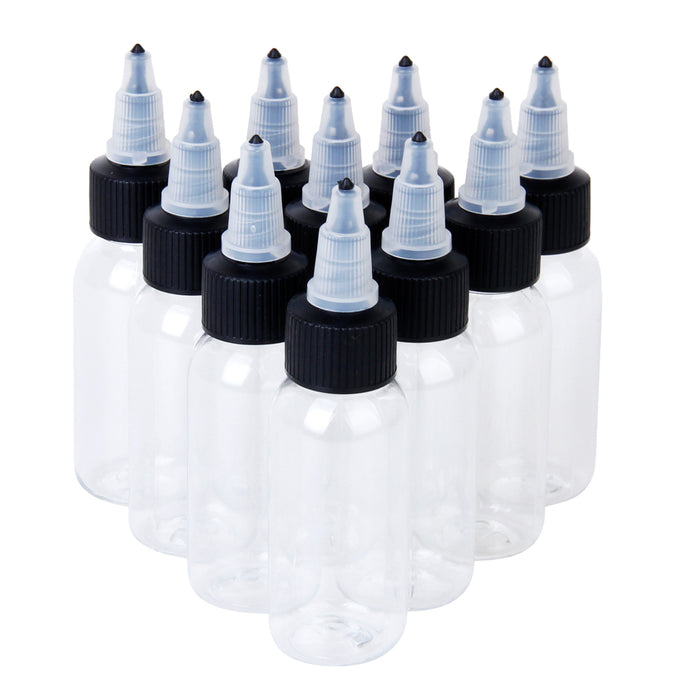 Crofta 10pcs 30ml Empty Bottles For Tattoo Ink Pigment Green Soap